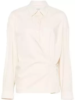 LEMAIRE рубашка с прямым воротником, нейтральный