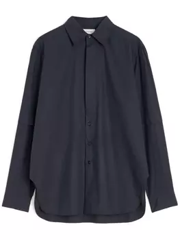 LEMAIRE рубашка с разрезами, черный