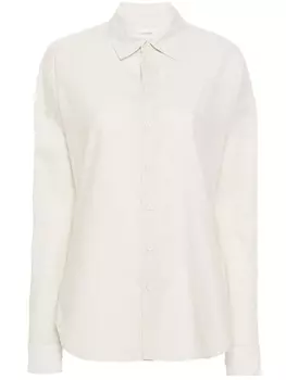 LEMAIRE рубашка с воротником, нейтральный цвет