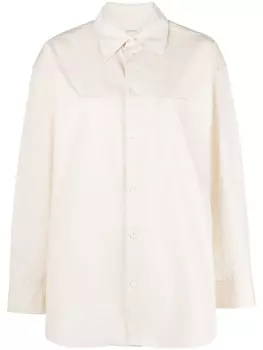 LEMAIRE рубашка со вставками, нейтральный цвет