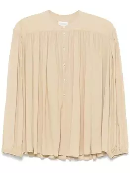 LEMAIRE сборчатая блузка, серый