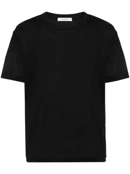LEMAIRE шелковая футболка, черный