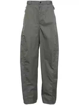 LEMAIRE широкие брюки с завышенной талией, зеленый