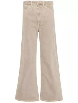 LEMAIRE широкие джинсы с завышенной талией, нейтральный цвет