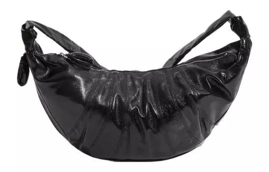 Lemaire Сумка через плечо из хлопка, женская, черная, Tubas