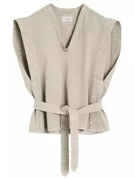 LEMAIRE топ Chasuble, коричневый