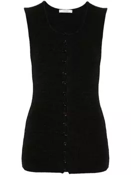 LEMAIRE топ из ребристого трикотажа, серый