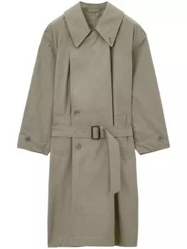 LEMAIRE тренч с поясом, зеленый