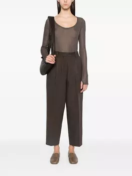 LEMAIRE трикотажный топ, коричневый