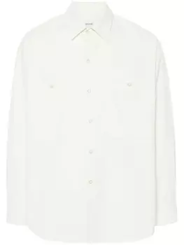 LEMAIRE твиловая рубашка, белый