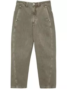 LEMAIRE укороченные перекрученные джинсы, зеленый
