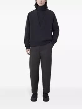 LEMAIRE зауженные брюки Carrot, коричневый