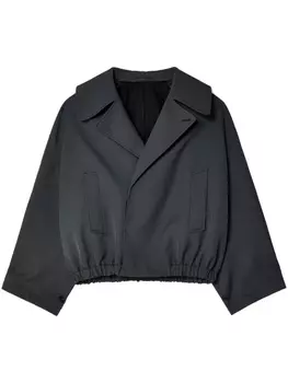 LEMAIRE жакет с заостренными лацканами, серый