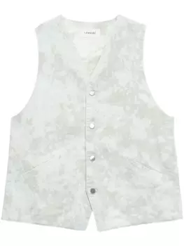 LEMAIRE жилет на пуговицах, серый