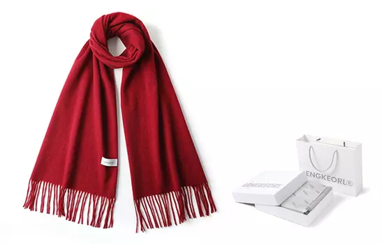 Lengkeorl Трикотажные шарфы унисекс, Темно-серый