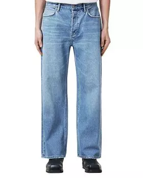 Ленни Джинсы свободного кроя в светло-индиговом цвете ALLSAINTS, синий