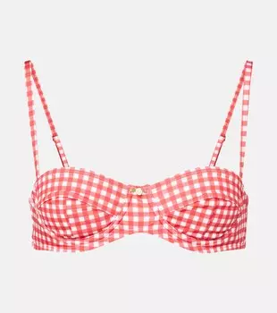 Ленни топ бикини в клетку Bananhot, Red Gingham