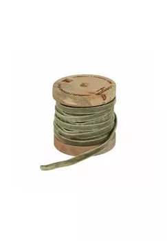 Лента бархатная Olessa зеленая Loberon, зеленый