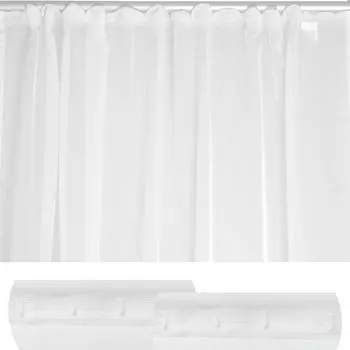 Лента для штор с рюшами белая Emotion 700x145 см, вуаль прозрачная Haus und Deko, белый