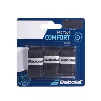 Лента для захвата Babolat Tennis Pro Tour Overgrip, 3 шт. в упаковке, черный