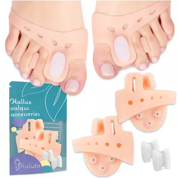 Ленты с разделителем пальцев и танкеткой, увеличивающей расстояние для бурситов HALUTO