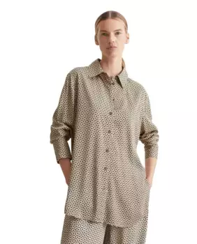 LENZING ECOVERO обычная длинная женская рубашка MARC O'POLO, цвет Natural