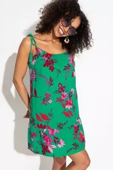 Lenzing ecovero свободное пляжное платье из вискозы Pour Moi, зеленый