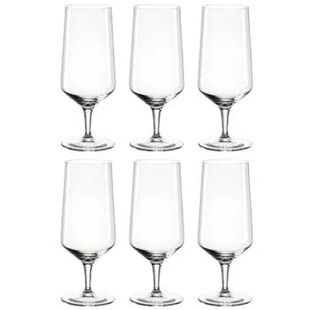 LEONARDO 069541 Бокал для пива Puccini, 410 мл, Teqton Glass (6 шт. в упаковке)