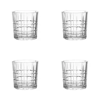 LEONARDO 22758 Стаканы для виски Spiritii, 360 мл, стекло Teqton, прозрачное (4 шт. в упаковке), прозрачный