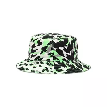 Леопардовая панама We11done Неоново-зеленый