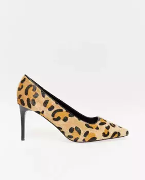 Леопардовая шпилька Sfera, коричневый