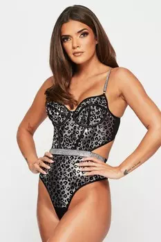 Леопардовые блестки, обними меня крепче Ann Summers, серебряный