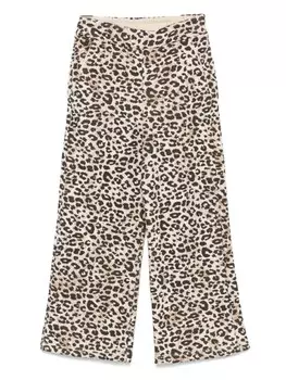 Леопардовые брюки Miss Grant Kids, серый