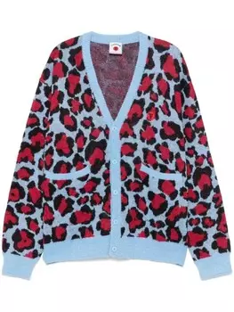 Леопардовый кардиган ICECREAM, синий