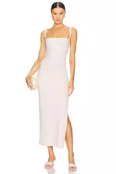 Leora платье макси с защипами Bec + Bridge, vanilla bean