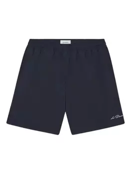 Les Deux спортивные шорты с вышитым логотипом, синий