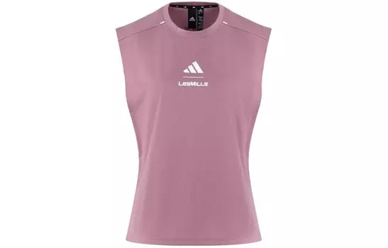 Les Mills/лайм X LES MILLS Жилет женский коричнево-фиолетовый Adidas