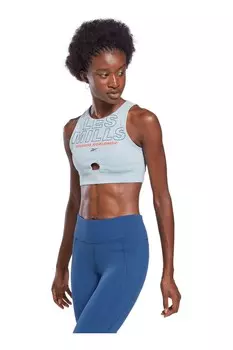 Les mills за пределами укороченного топа Reebok, синий