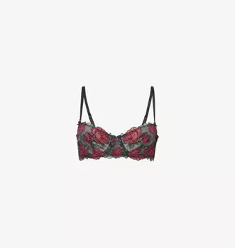 Les roses кружевной бюстгальтер балконет без подкладки Savage X Fenty, черный