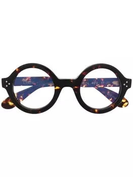 Lesca очки Phil в круглой оправе, коричневый