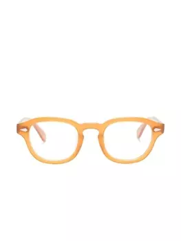 Lesca очки Posh в квадратной оправе, оранжевый