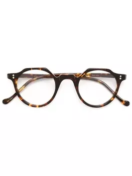 Lesca очки с узором черепашьего панциря, коричневый