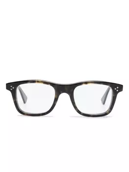 Lesca очки в квадратной оправе черепаховой расцветки, черный