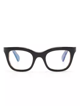 Lesca очки в оправе 'кошачий глаз' черепаховой расцветки, черный