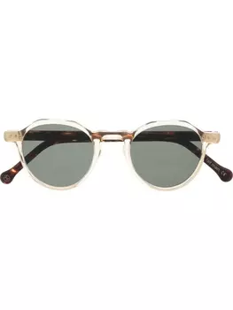 Lesca солнцезащитные очки черепаховой расцветки, коричневый