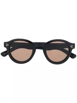 Lesca солнцезащитные очки Gaston в круглой оправе, черный