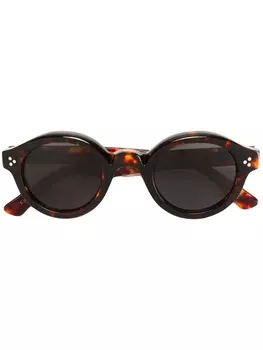 Lesca солнцезащитные очки Lacorbs в круглой оправе, коричневый