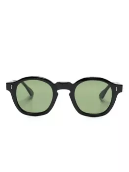 Lesca солнцезащитные очки Mose в круглой оправе, черный