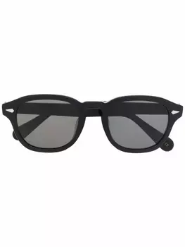 Lesca солнцезащитные очки Posh XL в круглой оправе, черный
