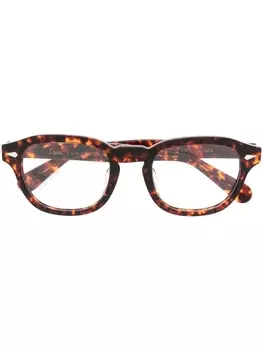 Lesca солнцезащитные очки Posh XL в квадратной оправе, красный